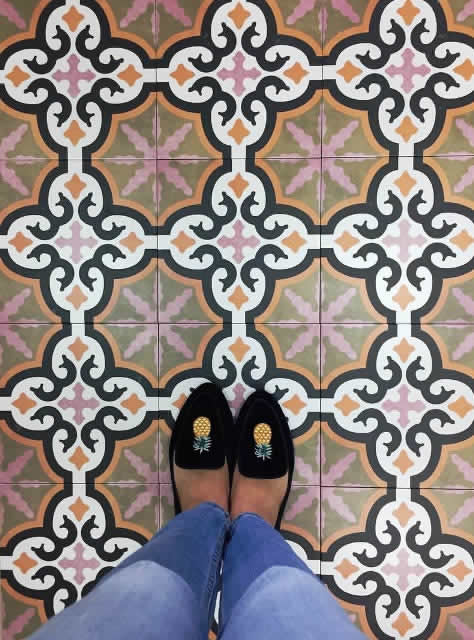 Pink Tiles Sydney Encaustic Floor